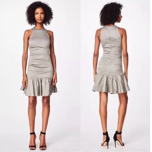 NEW Nicole Miller ruffle hem stretch sheath dress, Women’s 6/8